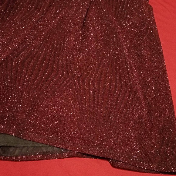 Purple maroon glitter splice V-neck short romper half sleeves Nordstrom - Picture 3 of 10